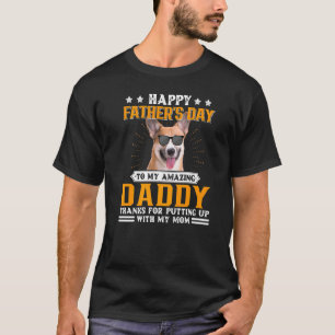 Camiseta Feliz Dia dos Pais Pembroke Welsh Corgi Dog Dad M