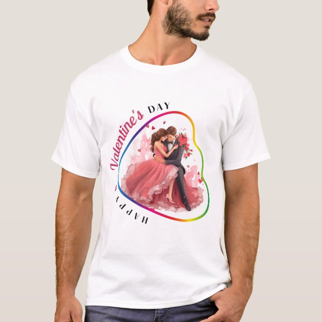 Camiseta Feliz Dia dos Velentinos - Gaze Adoradora (Frente)