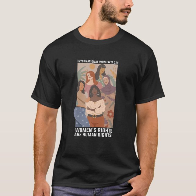 Camiseta Feliz Dia Internacional da Mulher, 8 de março (Frente)