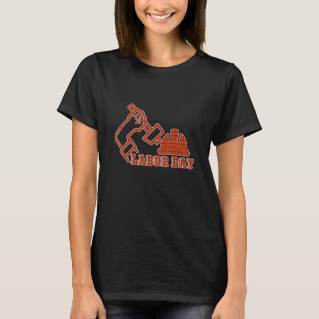 Camiseta Feliz Dia Internacional do Trabalho (Frente)