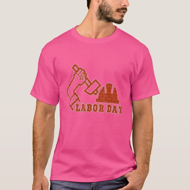 Camiseta Feliz Dia Internacional do Trabalho (Frente)