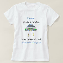 Camiseta Feliz Dia Mundial da OVNI 24 de junho