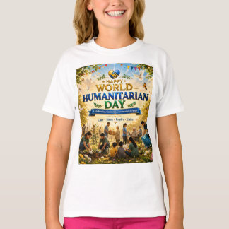 Camiseta Feliz Dia Mundial do Humanitarismo |