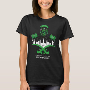 Camiseta Feliz Dia Nacional 92 das Árvores da Arábia Saudit