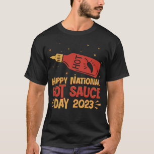 Camiseta Feliz Dia Nacional de Molho Quente de Chili 2023 P