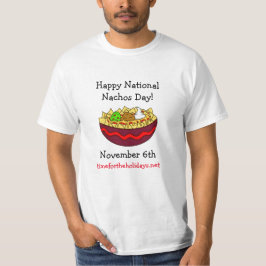 Camiseta Feliz Dia Nacional dos Nachos, 6 de novembro