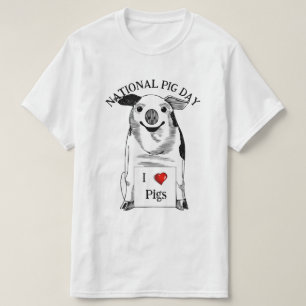 Camiseta Feliz Dia Nacional dos Porcos