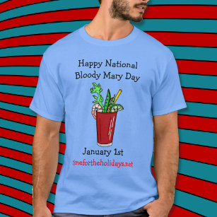 Camiseta Feliz Dia Nacional Sangrento da Mary Dia 1 de jane