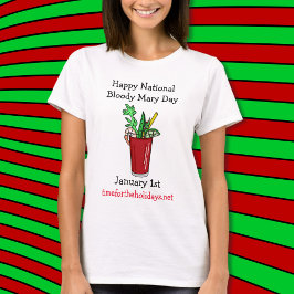 Camiseta Feliz Dia Nacional Sangrento da Mary Dia 1 de jane