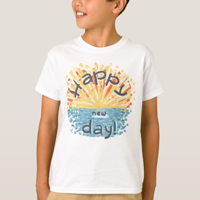 Camiseta Feliz Dia Novo! (Frente)