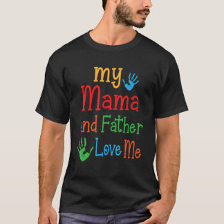 Camiseta Feliz Dia Para Filho Filha Minha Mãe E Meu Pai