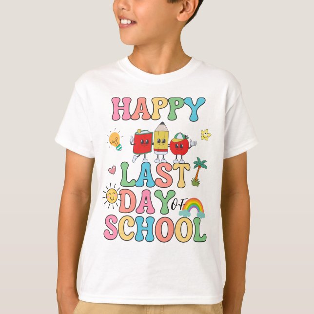 Camiseta Feliz Dia Passado Da Escola (Frente)