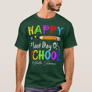 Camiseta Feliz Dia Passado da Escola Alô, Graduado no Verão