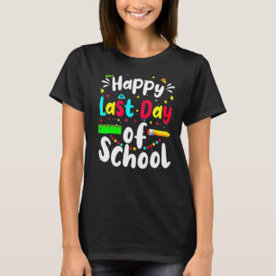 Camiseta Feliz Dia Passado Da Escola Ensino De Professores