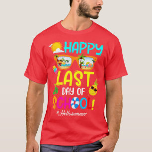 Camiseta Feliz Dia Passado Da Escola Olá Juventude De Verão