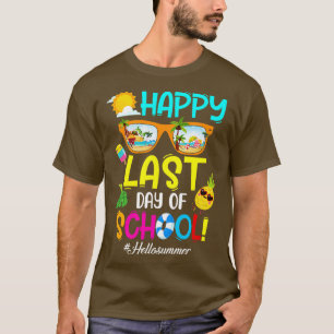 Camiseta Feliz Dia Passado Da Escola Olá Juventude De Verão