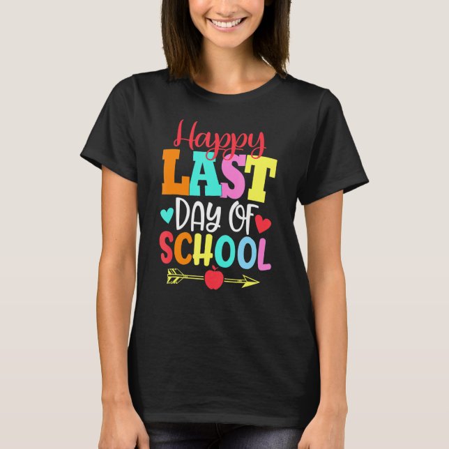 Camiseta Feliz Dia Passado Da Escola Para Professores Aluno (Frente)