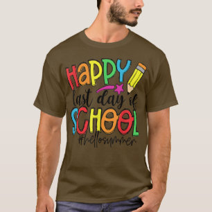 Camiseta Feliz Dia Passado da Escola para Professores Crian
