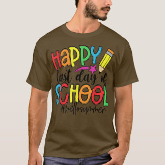 Camiseta Feliz Dia Passado da Escola para Professores Crian