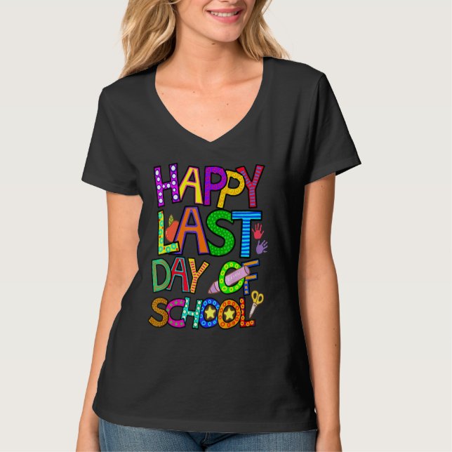Camiseta Feliz Dia Passado Da Escola Para Professores No Ja (Frente)