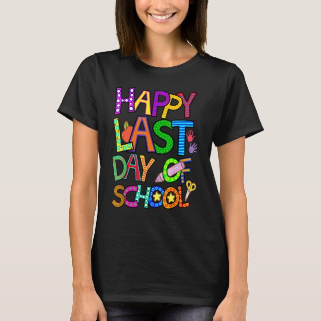 Camiseta Feliz Dia Passado Da Escola Para Professores No Ja (Frente)