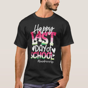 Camiseta Feliz Dia Passado Da Escola Tie Dye Bus Driver Lif