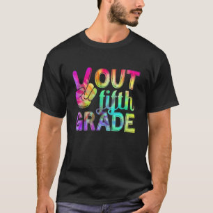 Camiseta Feliz Dia Passado da Paz Escolar Fora do 5º Ano