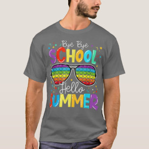 Camiseta Feliz Dia Passado Da Pop Da Escola Olá, Summer Gra
