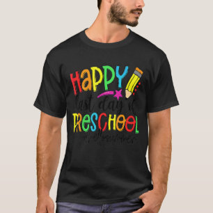 Camiseta Feliz Dia Passado da Pré-escola Olá Professor De V