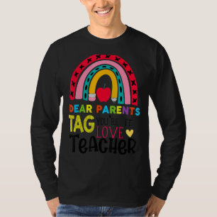 Camiseta Feliz Dia Passado de Caros Pais Dizem que você est