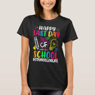 Camiseta Feliz Dia Passado de Conselheiro Escolar Professor