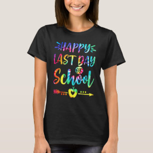 Camiseta Feliz Dia Passado De Estudantes De Tie Dye E Teac