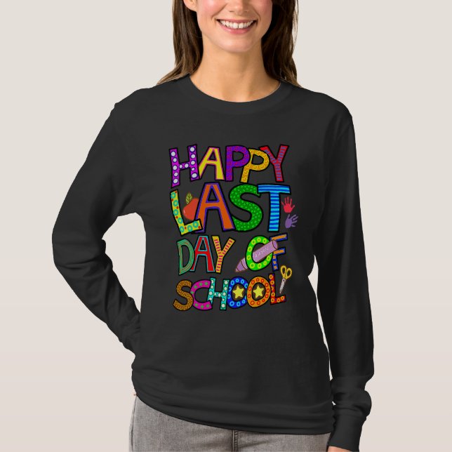 Camiseta Feliz Dia Passado de Professora Aluna Olá Sum (Frente)