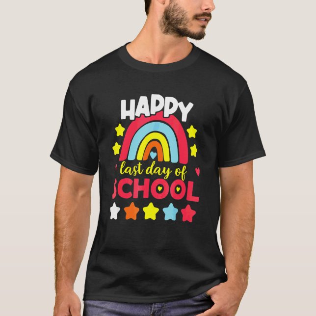 Camiseta Feliz Dia Passado De Professora Da Pré-Escolas Rai (Frente)