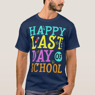 Camiseta Feliz Dia Passado De Professora De Férias Na Escol