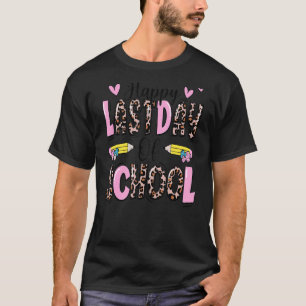 Camiseta Feliz Dia Passado De Professora De Leopardo E