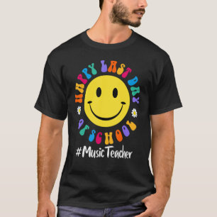 Camiseta Feliz Dia Passado De Professora De Música Escolar