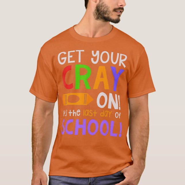 Camiseta Feliz Dia Passado de Professora Do Crayon (Frente)