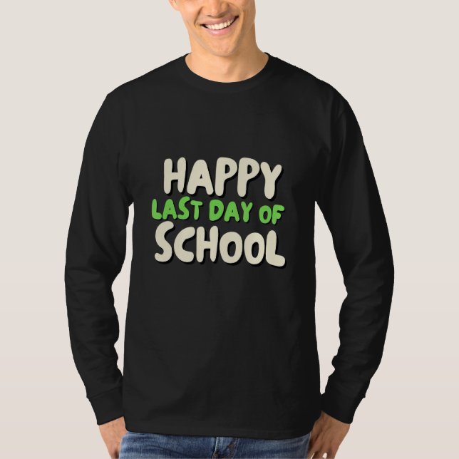 Camiseta Feliz Dia Passado de Professora Estudante (Frente)