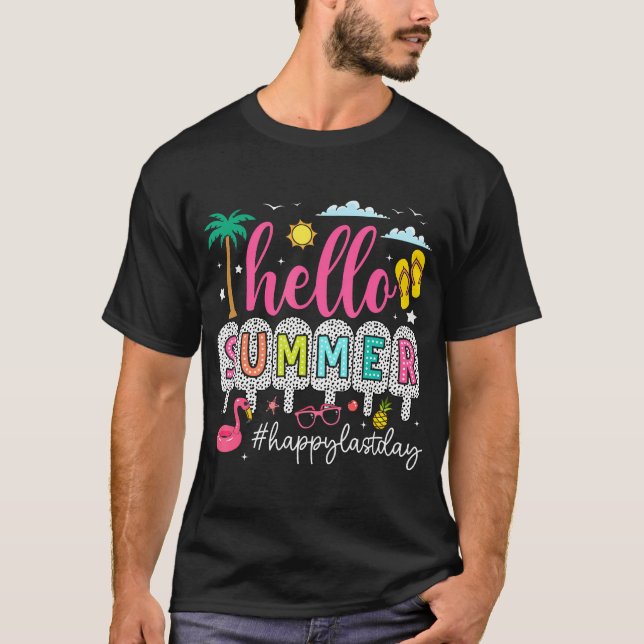 Camiseta Feliz Dia Passado De Professores Da Escola Olá Ver (Frente)