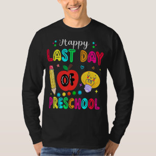Camiseta Feliz Dia Passado De Professores Da Pré-Escola Cri