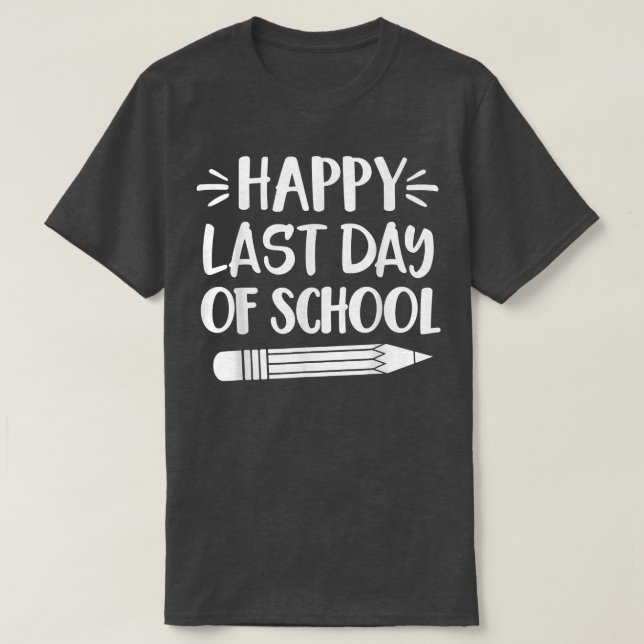 Camiseta Feliz Dia Passado De Professores De Graduação Em T (Frente do Design)