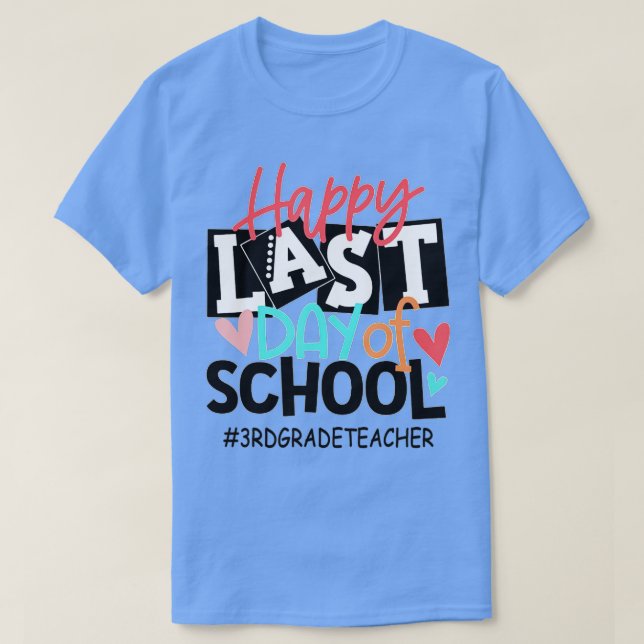 Camiseta Feliz Dia Passado de Professores do 3º Ciclo da Es (Frente do Design)