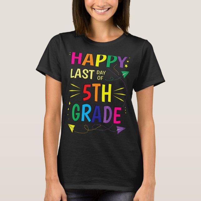 Camiseta Feliz Dia Passado de Professores do 5 (Frente)