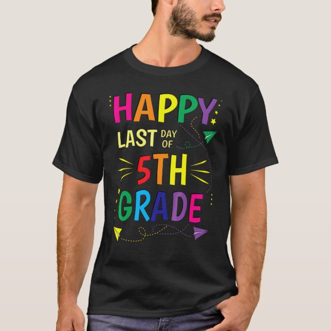 Camiseta Feliz Dia Passado de Professores do 5 (Frente)