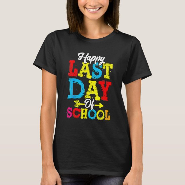 Camiseta Feliz Dia Passado De T-Estudantes E Professores Da (Frente)