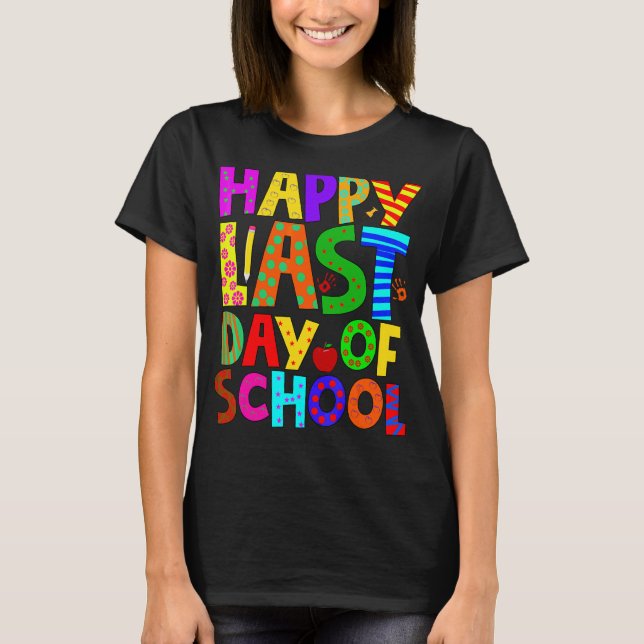 Camiseta Feliz Dia Passado De T-Estudantes E Professores Da (Frente)