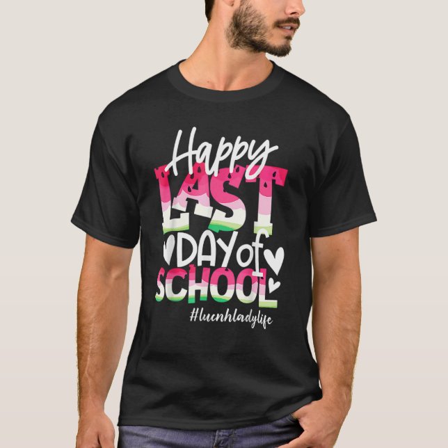 Camiseta Feliz Dia Passado Do Almoço Da Melancia Da Escola, (Frente)
