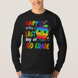 Camiseta Feliz Dia Passado do Professor Graduado do 3º Ano