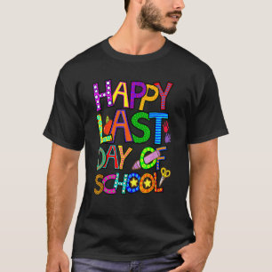Camiseta Feliz Dia Passado Do Verão Escolar Para Estudantes